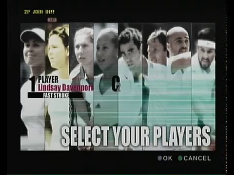 u0022Smash Court Tennis Pro Tournamentu0022 (Playstation 2) gameplay, no commentary