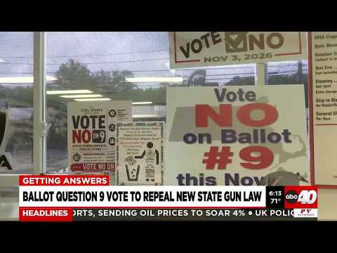 Mass Ballot question 9 vote could repeal new state gun law