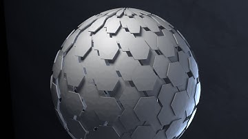 [Practice] Hexagonal Sphere - Blender Geometry Nodes Modeling Practice 02