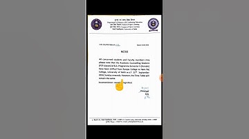 Du Sol Pcp Classes Swifted Notification  | Ran2goal (DU SOL) #du #sol #pcp #notice