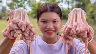 Deep Fried Chitterlings Recipe / Crunchy Chitlins Cooking and Eating