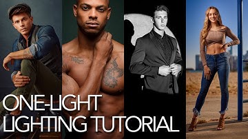 4 amazing one-light set-ups in only 10 minutes!