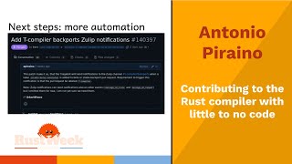 Contributing to the Rust compiler with little to no code - Antonio Piraino screenshot 2