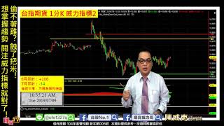 理周TV-20190709 盤勢教學 陳威吏 威力期貨營／殺進又殺出!摸不著頭緒