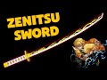 How to Make a Demon Slayer Agatsuma Zenitsu Sword || Paper Ninja Katana