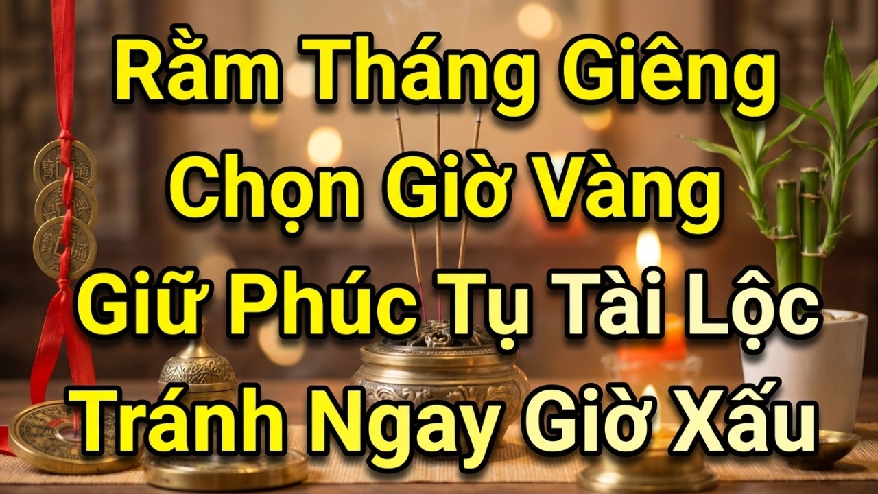 Rằm Tháng Giêng: Giờ Vàng Thắp Hương Tụ Tài Cả Năm