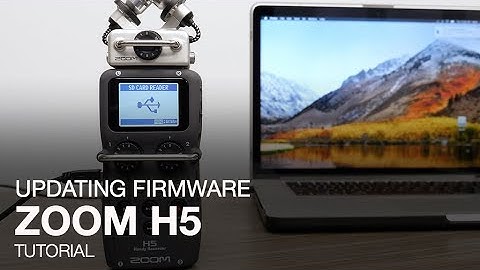 Zoom H5: Updating the Firmware