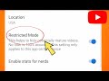 how to turn on restricted mode on youtube