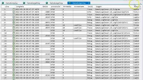 GamutLogViewer DockingPanel