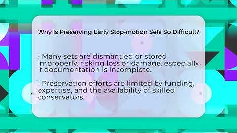 Why Is Preserving Early Stop-motion Sets So Difficult? - The Animation Reel