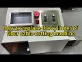 How to replace the cylinder of fiber cable cutting machine #fibercable #fiberopticcable #machine