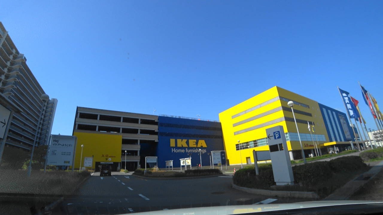 [ 4K ]〈IKEA神戸〉の立体駐車場に入りました。[ 4K ] I entered the multi-storey parking lot of IKEA Kobe.