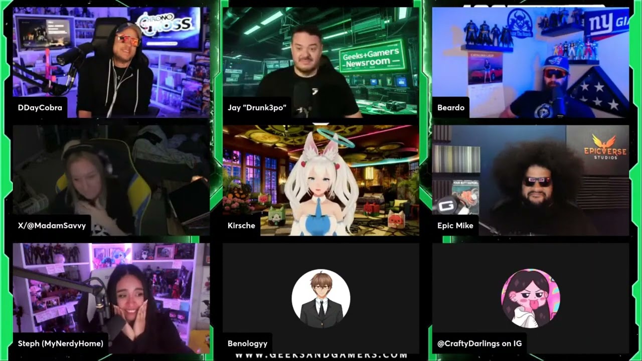 Kirsche and Benology make horror noises on Geeks + Gamers