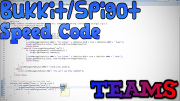[Minecraft Bukkit/Spigot] Teams Speed Code