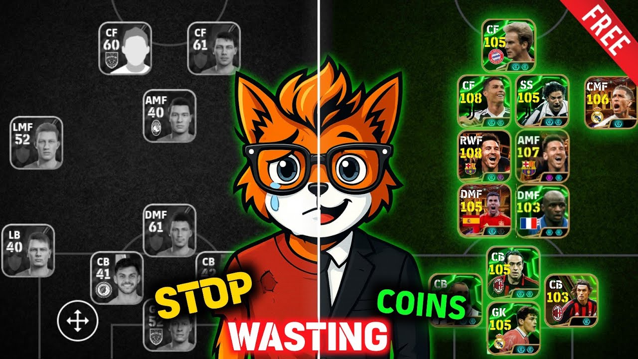 САМЫЙ БЫСТРЫЙ — БЕСПЛАТНЫЙ РУКОВОДСТВО ПО eFootball по улучшению команды! 🤫⚽