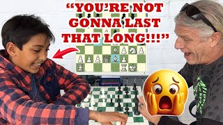 10 Year Old Prodigy's Confidence Stuns Chess Shark! Jeff The Shark vs Zidaan