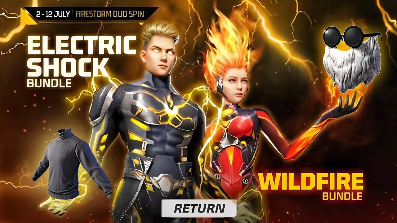Electric Shock Bundle Return Event Free Fire l Old Man Mask Event l Free Fire New Event |Ob45 Update