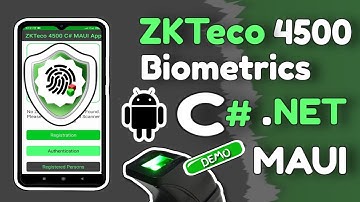 ZKTeco 4500 Android Biometric App UI in C# .NET MAUI - ( 3 Minute Simple Design Demo !! )