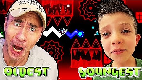 The YOUNGEST vs the OLDEST Geometry Dash Pro