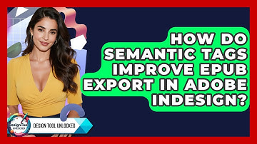 How Do Semantic Tags Improve EPUB Export In Adobe InDesign? - Design Tool Unlocked