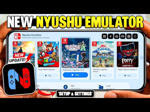 🔥 Best Nintendo Switch Emulator For Android! Nyushu Emulator V0.6 Update | Full Setup & Best Sett...