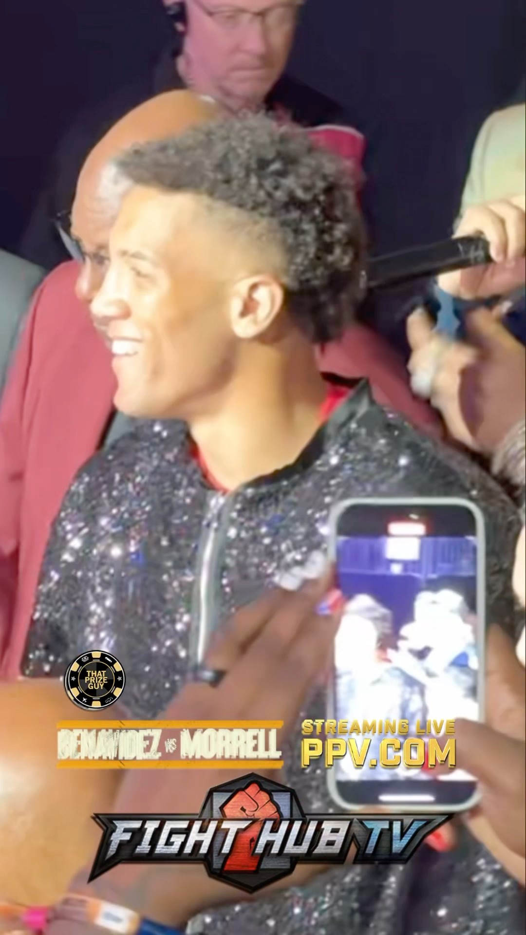 David Morrell LOCKED IN ring walk vs Benavidez!
