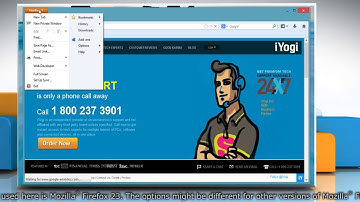 Zoom in Mozilla® Firefox on Windows® 8 PC