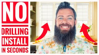 "No Drill Blinds" Keego Motorized Zebra Shades Full Review 💯😁