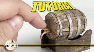 TUTORIAL Build a wine barrel for nativity scene and diorama  #090