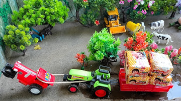 Diy tractor loading stuck in mud with parle G mini science project part 30 || @top mini @KeepVilla