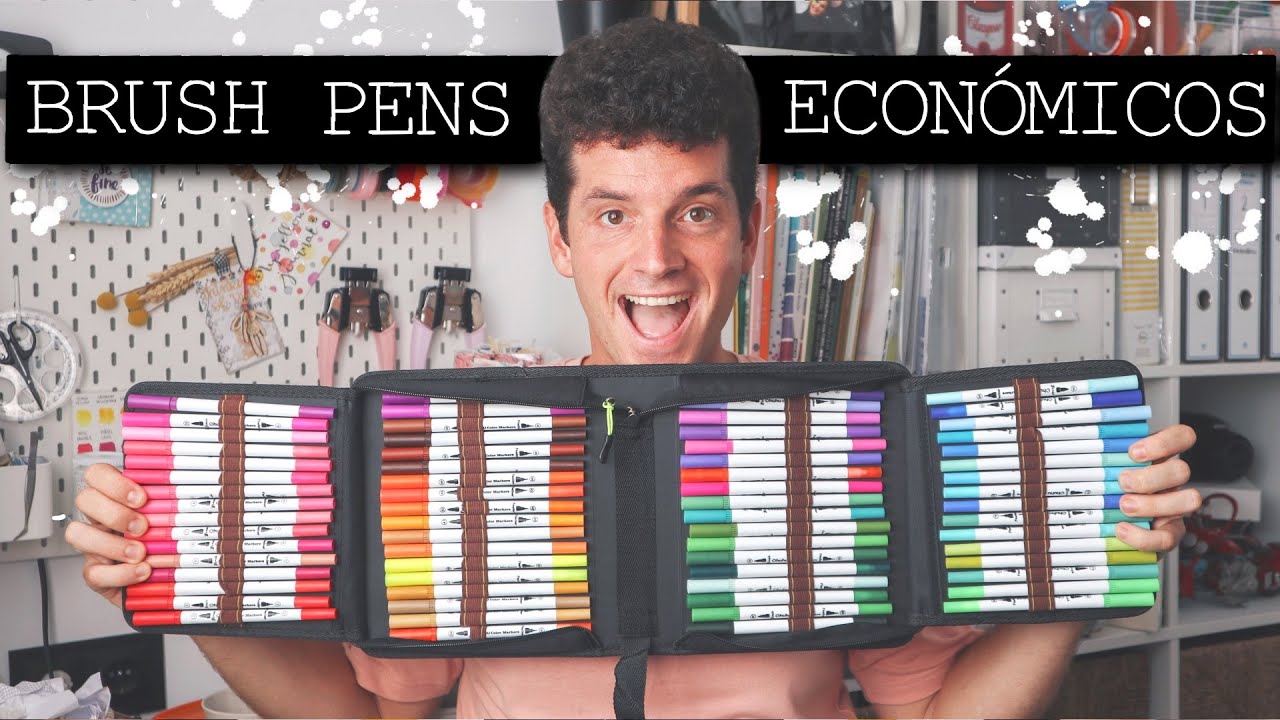 LOS ROTULADORES PARA LETTERING MÁS BARATOS | ¿Merecen la pena? | OHUHU DUAL BRUSH PENS