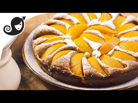 moist-peach-cake-|-easy-vegan-cake-recipe