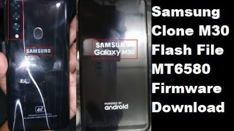 Samsung Clone M30 Flash File MT6580 Firmware Download