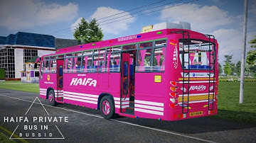 Kerala HAIFA Private Bus Mod In Bus Simulator Indonesia - Bussid Bus Mod - Bussid Car Mod - Bussid