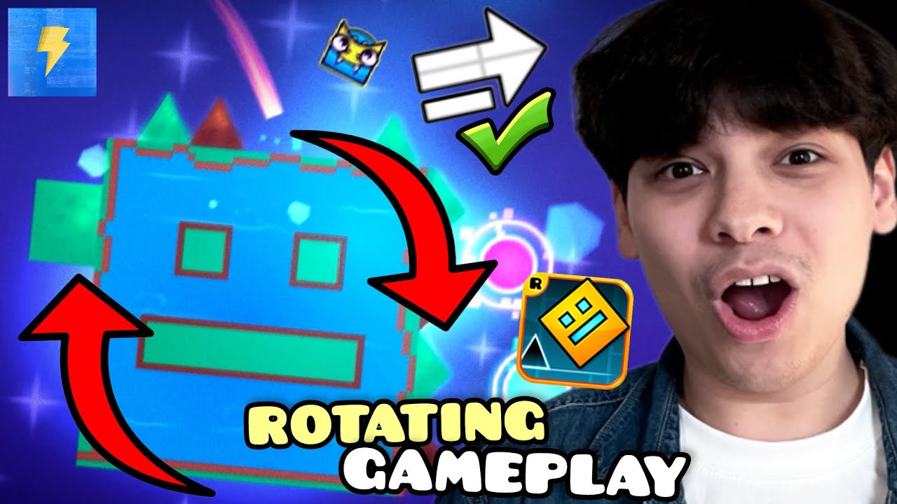 I Made WEIRD ROTATING GAMEPLAY in my Geometry Dash Level! - YouTube