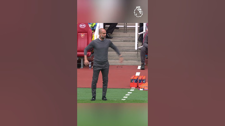 Pep & Arteta react to Man City goal v Arsenal