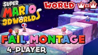 Super Mario 3D World World Crown Fail Montage Uncensored