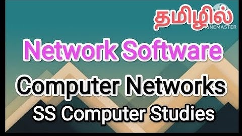 Network Software | computer networks in tamil,#sscomputerstudies ,#software ,#computernetwork