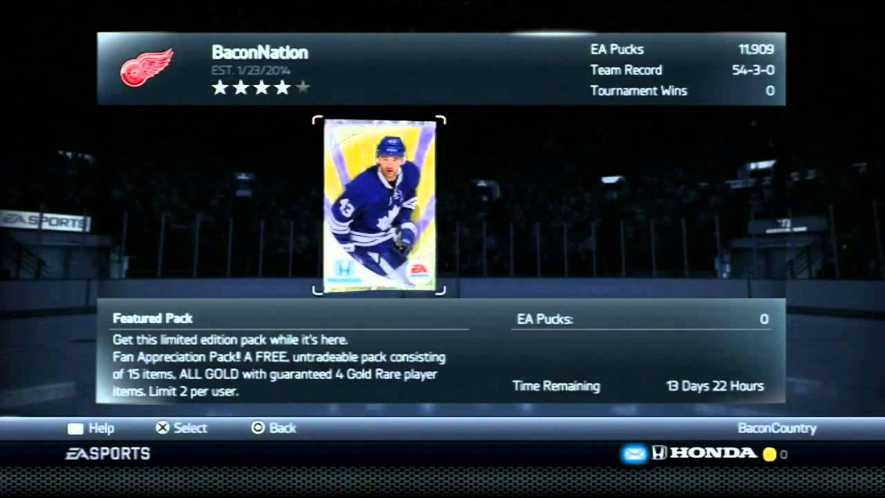 NHL 14 FREE PACKS and Playoffs Round 1 Upsets! (FREE HUT Packs)