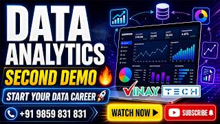 Data Analytics Training In Hyderabad | Second Demo | 7th May 2026 | Vinay Tech | +91 9859 831 831