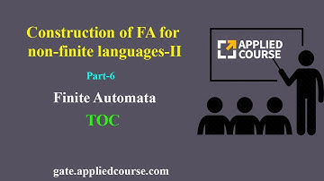 Construction of FA for non-finite languages-II | Finite Automata | part-6 | TOC