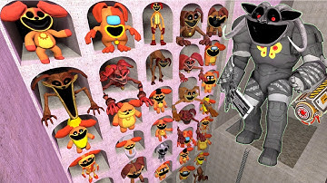 Destroy Smiling Critters Poppy Playtime Monsters Family Chapter 1 2 3 in ABYSS POOL Garry