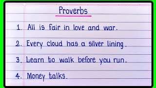 Proverbs In English | English Proverbs 10 | Motivation proverbs in english