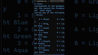 Change Color in Command Prompt #cmd
