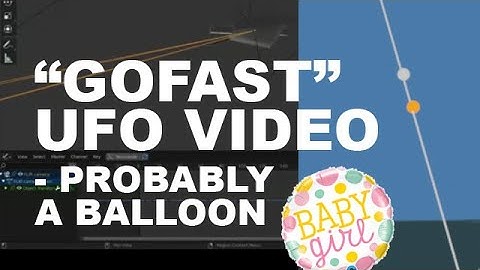 GOFAST UFO Analysis (yeah no, probably just a balloon)