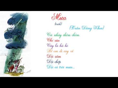 Video Mưa - lớp 4 (Trần Đăng Khoa) - youtube