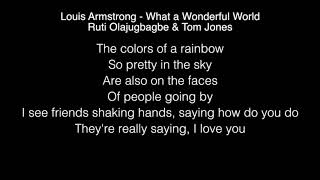 Ruti Olajugbagbe & Tom Jones - What a Wonderful World Lyrics (Louis Armstrong) The Voice UK