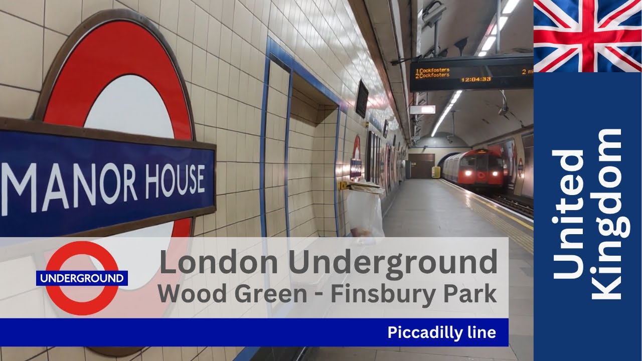 London Underground (Tube) Piccadilly line - Wood Green to Finsbury Park, inc Charles Holden Stations