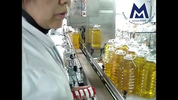 Automatic Gear flowmeter edible oil salad oil filling capping machine line