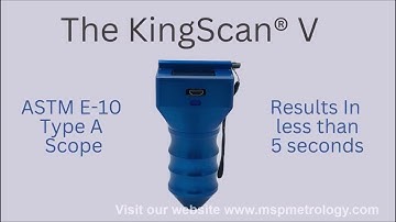 King (USA) Automatic Brinell Scope KingScan V Video Introduction